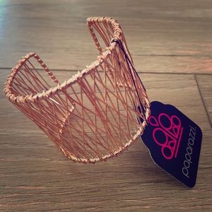 Rose gold “Paparazzi” cuff bracelet